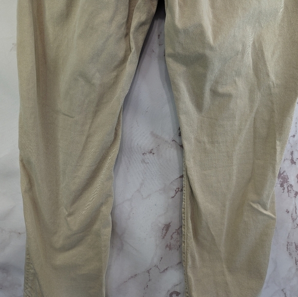 American Eagle Outfitters Pants Mens 36x30 Khaki Denim Slim Straight Jeans - Picture 7 of 13